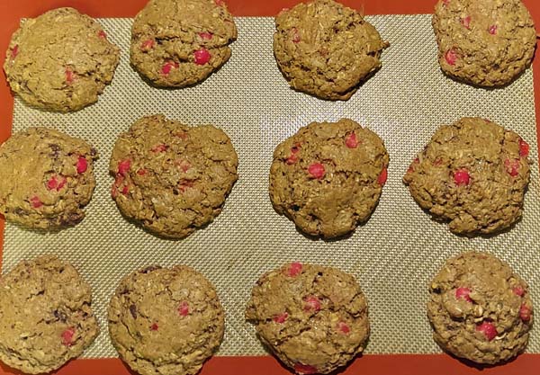 Krampus cookies look under baked when first out of the oven